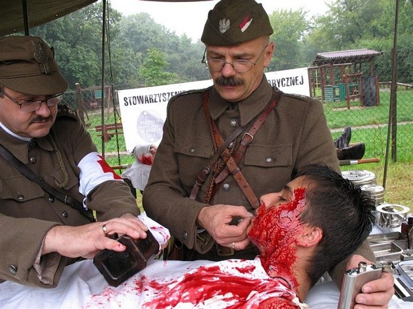 Sekcja Polska SRH Wrzesień 39 podczas rekonstrukcji historycznej